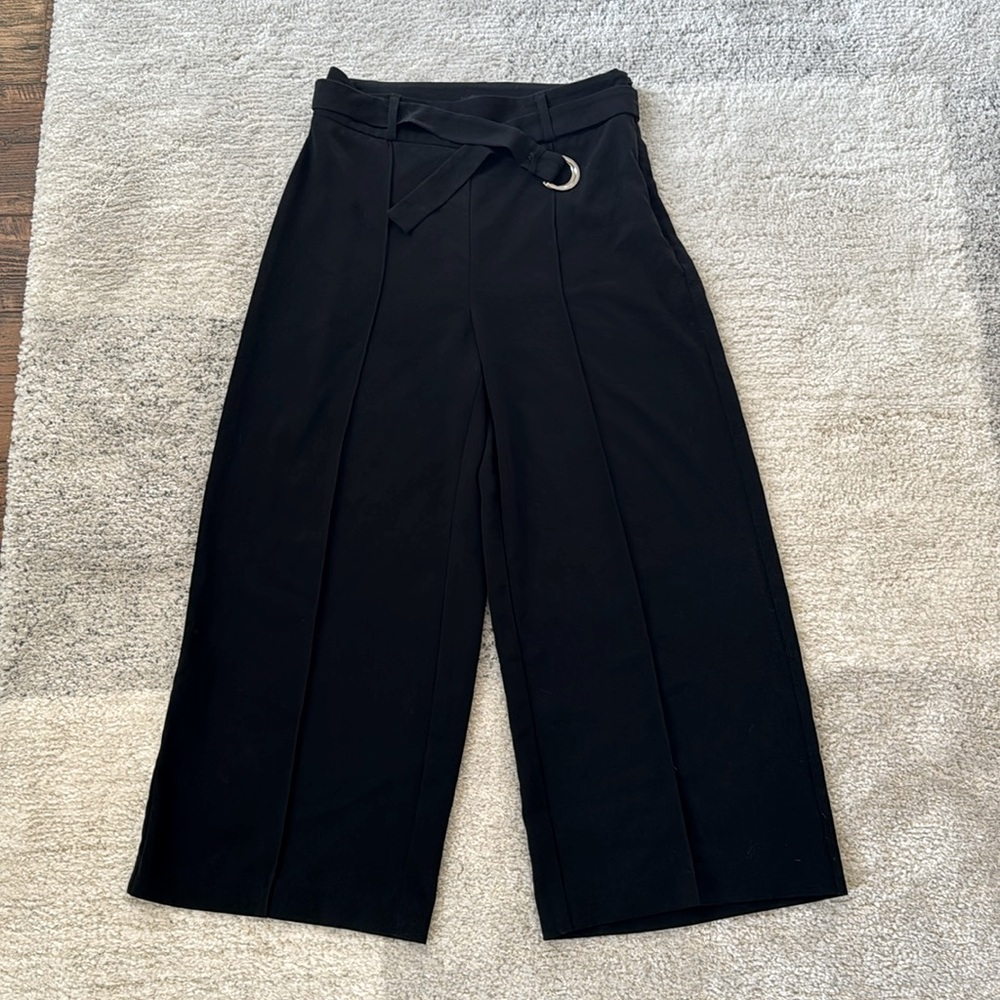 Cynthia rowley wide leg pants, size 2, black